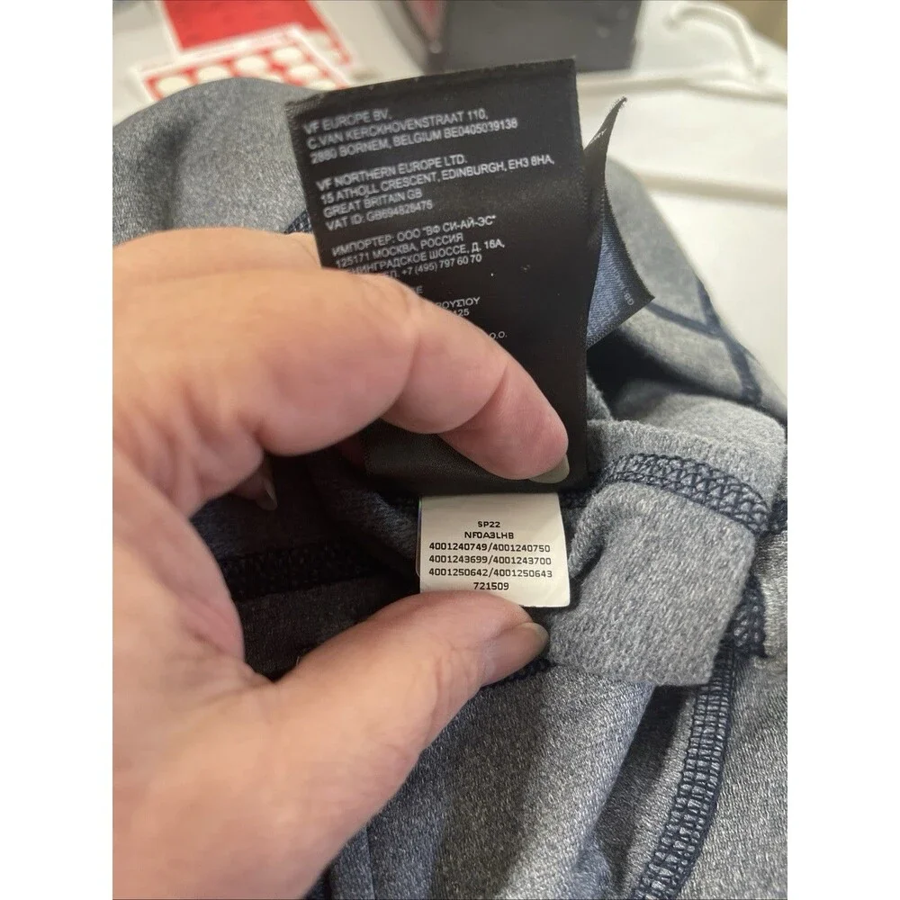 NORTH FACE 1/4 Zip, Heather Blue, Mens XL “Commscope 100% Club”
